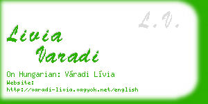 livia varadi business card