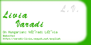 livia varadi business card